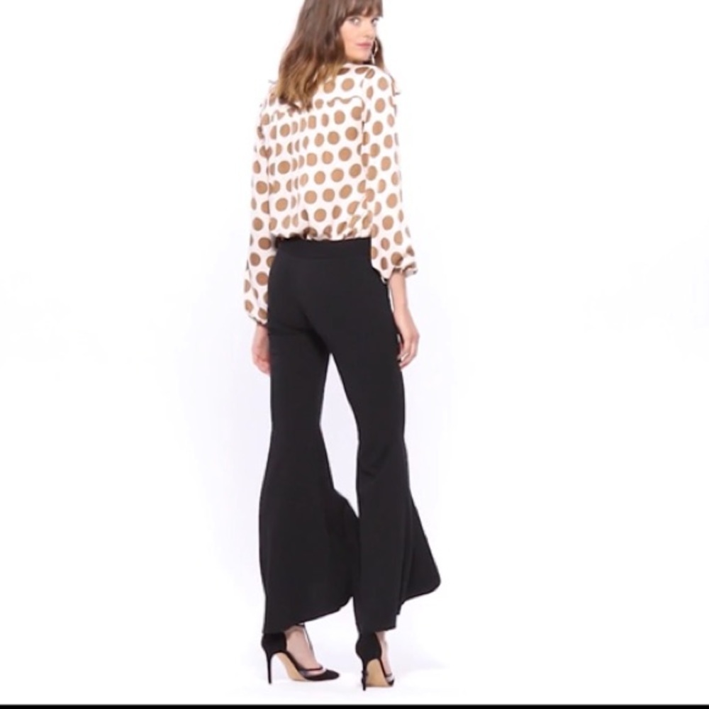 INC Women's Black Flared High-Low Pants - Picture 6 of 11